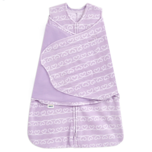 Heartline Micro-Fleece Newborn Swaddle | HALO
