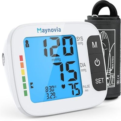 Upper Arm Blood Pressure Monitor, Talking, 8.6-16.5 in Cuff, White