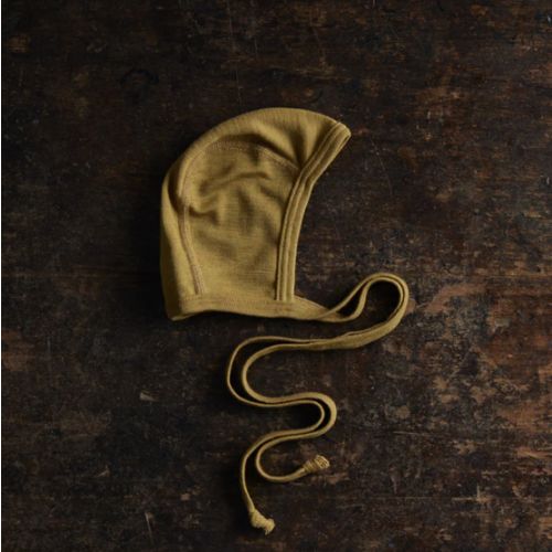 Piculet Baby Bonnet - Merino Wool & Silk - Pistachio