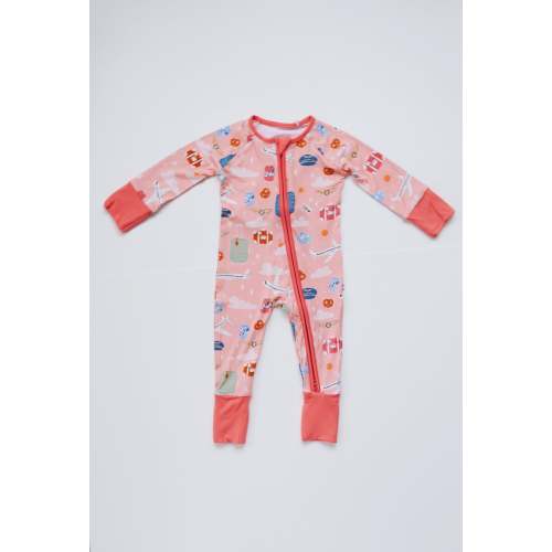 Pink Kilo Zippered Romper