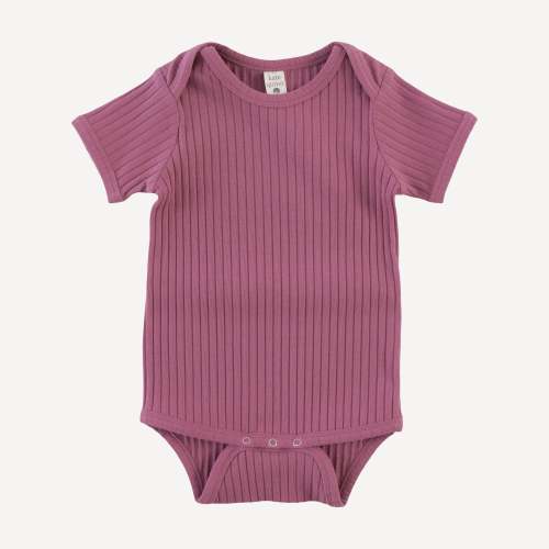 short sleeve lap neck bodysuit | fuchsia | organic cotton wide rib – kate quinn
