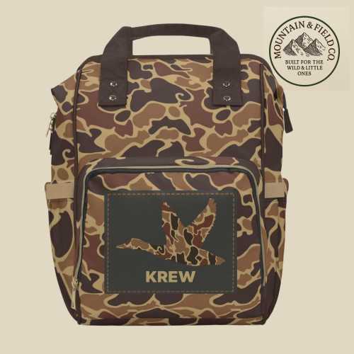 Personalized Duck Camo Diaper Bag, Duck Hunting Baby Gift, Daddy's Hunting Buddy, Vintage Camo Diaper Bag, Retro Camo Diaper Bag, Custom