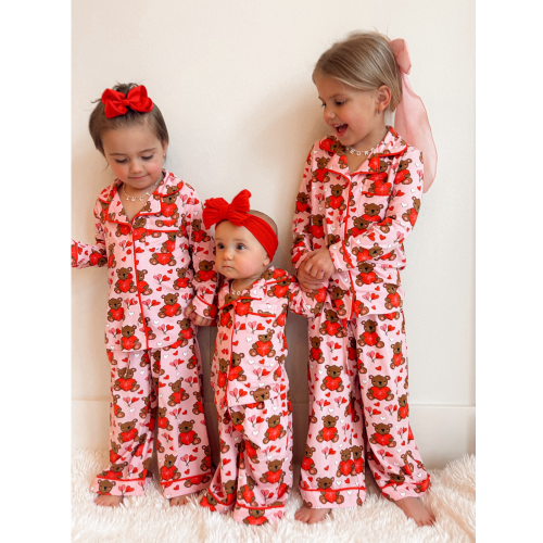 Lounge Set, Valentine Bear Pink