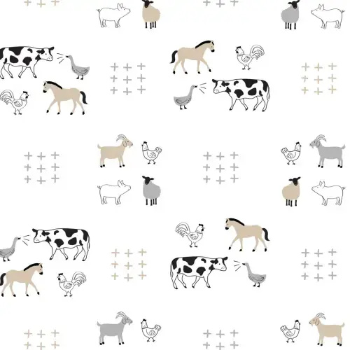 Baby Farm Cotton Fitted Crib Sheet