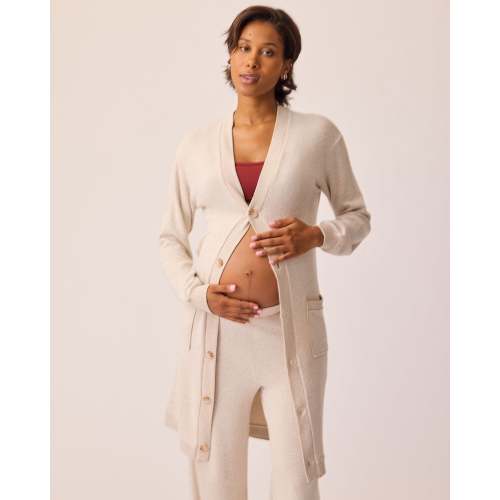 CozyKnit Long Cardigan | Oat - Kindred Bravely
