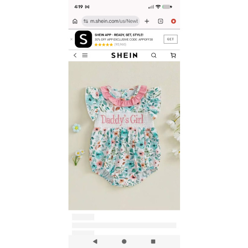 Newborn Baby Girl Clothes Ruffle Sleeve Embroidery Floral Bubble Romper Smocked Daddy's Girl Baby Summer Clothes | SHEIN USA
