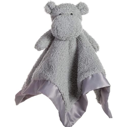Apricot Lamb Stuffed Animals Hippo Security Blanket Infant Nursery Character Blanket Luxury Snuggler Plush Baby Lovey(Hippo)