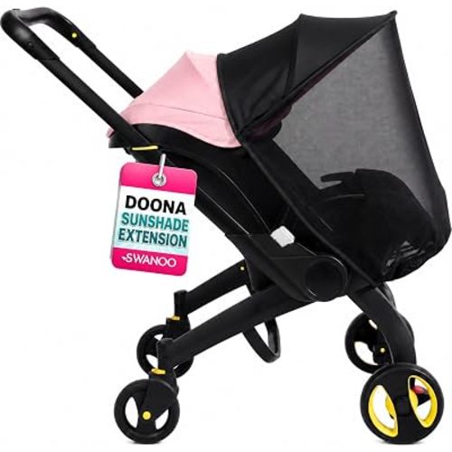 Doona Car Seat Sun Shade Extension, UV Protection Canopy, Bug Net