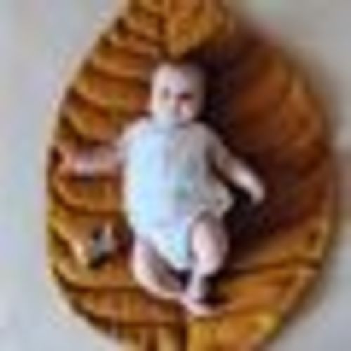 Leaf play mat from natural linen, different colors | Newborn or baby shower gift
