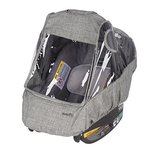 Amazon.com : Infant Car Seat Weather Shield, Rain Cover, Ventilated Panels (Gray Melange) : Baby