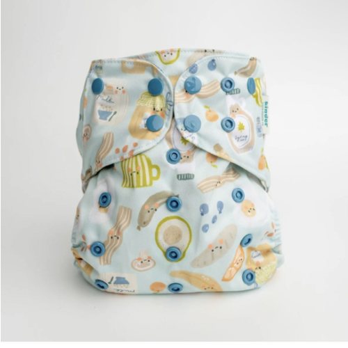 Food: Essentials Pocket Cloth Diaper with Athletic Wicking Jersey, Grows with your Baby