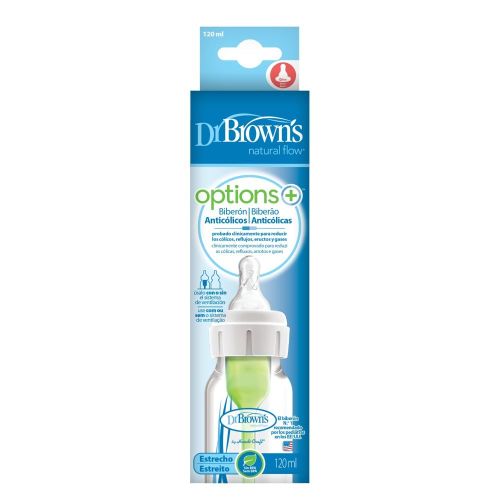 Dr Browns Options+ Anti-Colic Narrow Neck Bottle Size 120mL