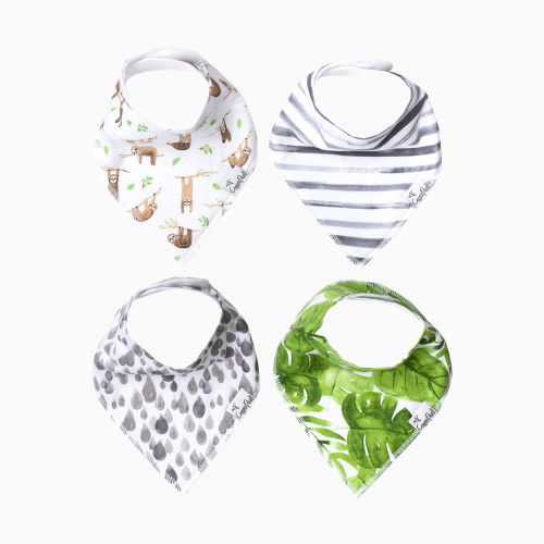 Copper Pearl Printed Bandana Bib Set (4-Pack) - Noah
