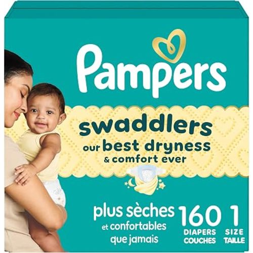 Pampers Swaddlers Diapers, Size 1