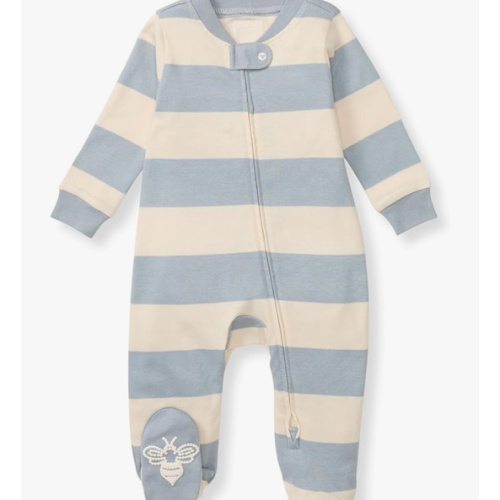 Burt's Bees Baby Boys Sleep and Play PJs, 100% Organic Cotton One-Piece Zip Front Romper Jumpsuit Pajamas