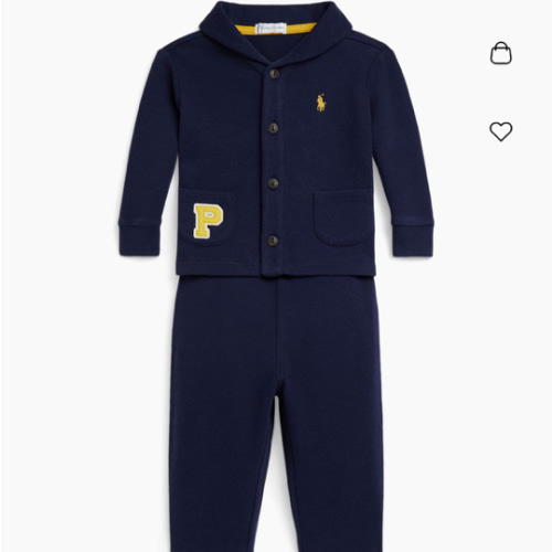 Polo Ralph Lauren Baby Boy's 2-Piece Estate Rib-Knit Cardigan & Pants Set | Saks Fifth Avenue