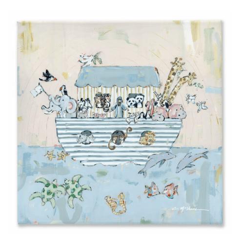 Noah's ark V on canvas- 36" x 36"