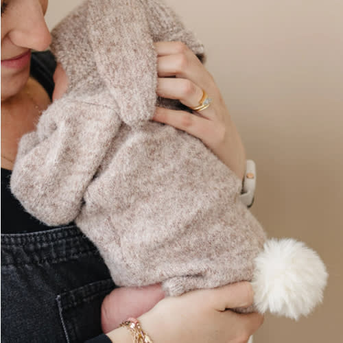 Luna + Luca Cozy Bunny Romper