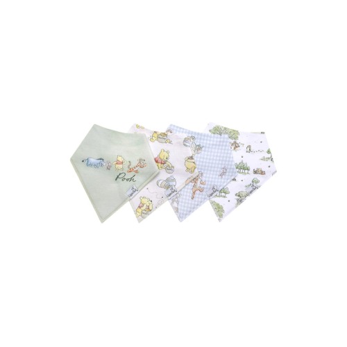 Hundred Acre Wood Assorted 4-Pack Bandana Bibs