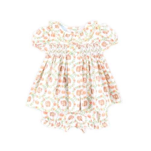 Wild Turkey Smocked Beth Bloomer Set