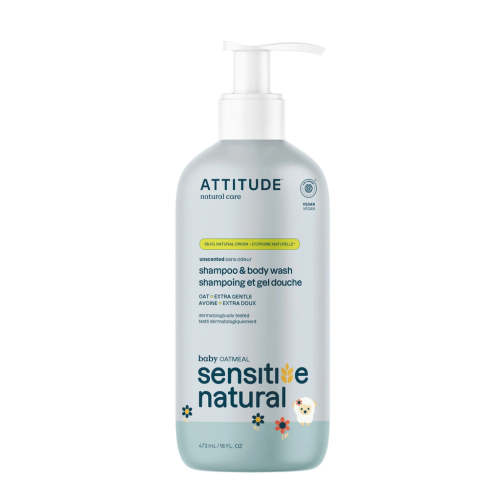 2-in-1 Baby Shampoo & Body Wash - Sensitive Skin Unscented-16 FL. OZ.