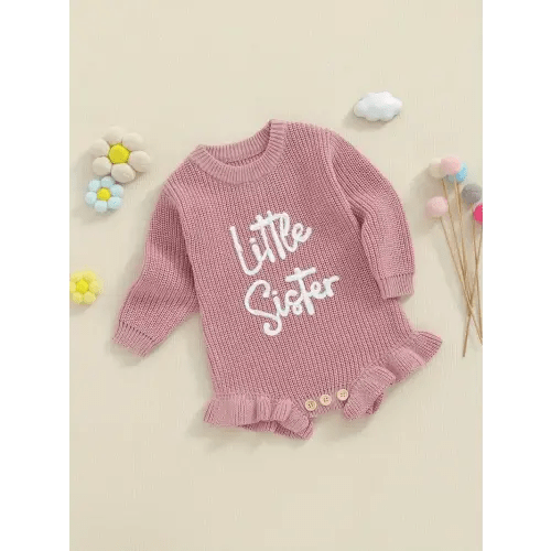 baby girls romper jumpsuit long sleeve ruffle bodysuit - Temu