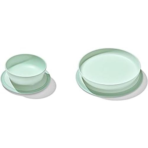 OXO Tot Stick and Stay Suction Bowl and Plate Set - Opal