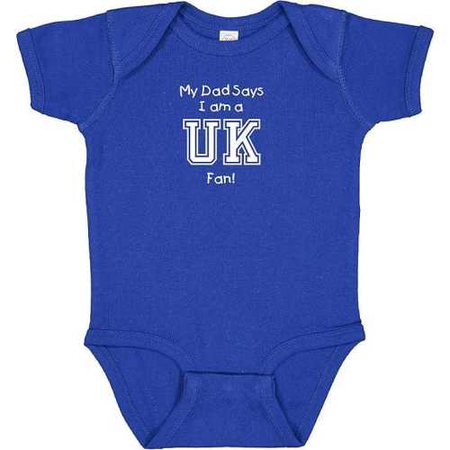 My Dad / Grandpa Says I am a Kentucky Fan / Its in my DNA Baby Bodysuit