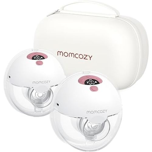 Momcozy Breast Pump Hands Free M5, 3 Modes & 9 Levels, Electric Breast Pump Portable - 24mm, 2 Pack