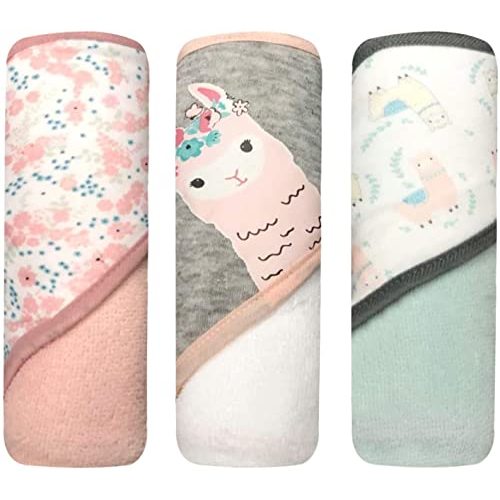 MODERN BABY 3 Pack Hooded Baby Bath Towel Set for Newborns Infants & Toddlers, Boys & Girls Baby Hooded Towels