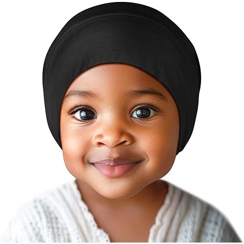 Fittia Baby Bonnet for 0-6 Months, Silky Satin Bonnet for Sleeping, Smooth for No Frizzy Hair, Adjustable for Non-Slip