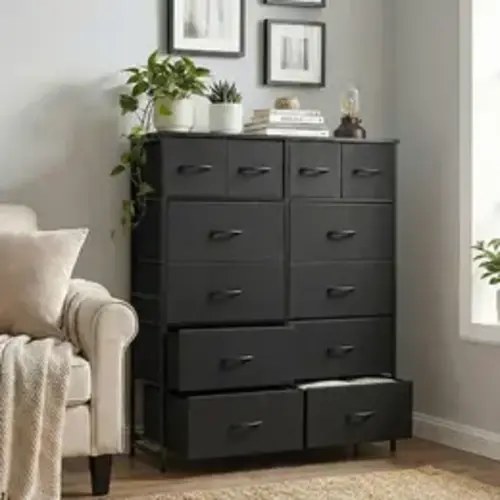 DUMOS 12-Drawer Fabric Dresser - Practical Bedroom Storage Cabinet, Home & Office Room Storage Organization Solution, Removable Fabric Drawer, Multiple Storage Drawers - TikTok Shop