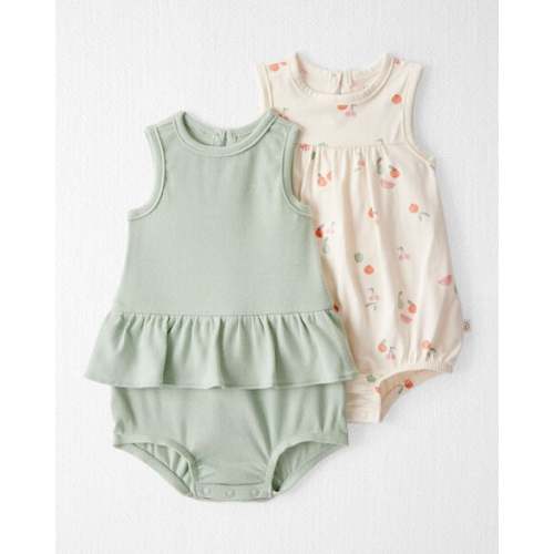 Baby Girl 2-Pack Organic Cotton Bubble Rompers - Little Planet | Carter's