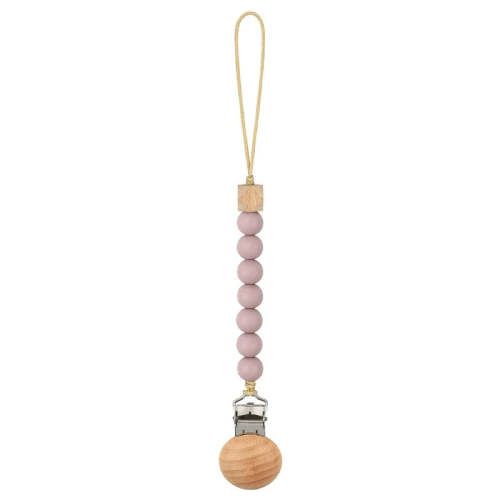 Unicorn Tooth Teething Beads Pacifier Clip - Lavendar