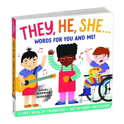 They, He, She: Words for You and Me Board Book a book by Andy Passchier - Bookshop.org US