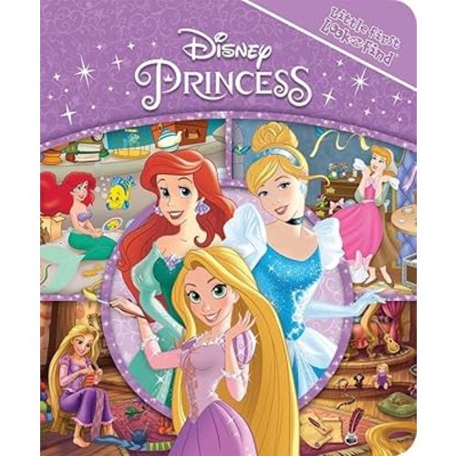 Disney Princess Rapunzel, Cinderella, Ariel and More! - Little First Look and Find Activity Book - PI Kids