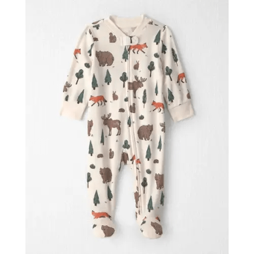 Baby Organic Cotton Sleep & Play Pajamas in Woodland Creatures - Little Planet | Carter's