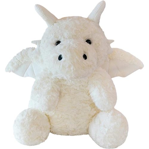 Little Flying Dragon - Cute Stuffed Animal Plush Toy - Adorable Soft Dragons Toy Plushies and Gifts - Perfect Present for Kids (White,7.87in/20cm)