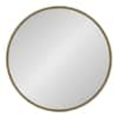 Kate and Laurel Medium Round Gold Art Deco Mirror (23.6 in. H x 23.6 in. W) 213593