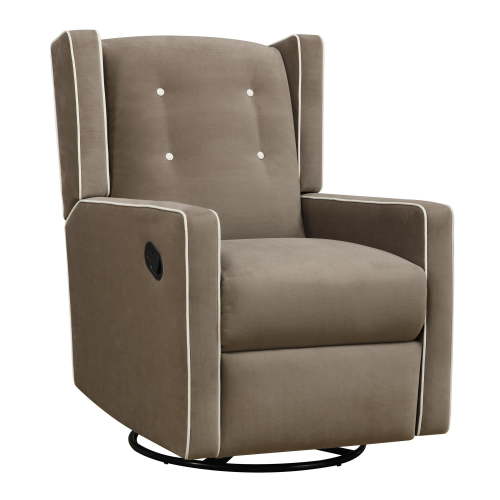Baby Relax Mikayla 4-in-1 Nursery Swivel Glider Rocker Recliner