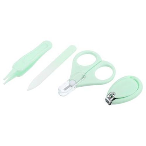 Unique Bargains Children Portable Nail Clippers Set Toenail Clippers 3.11"x2.24"x0.39" Green 1 Set
