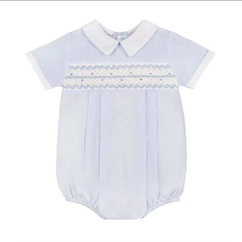 Boys Wave Smocked Romper | Feltman Brothers