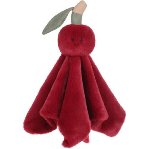 Apricot Lamb Delicious Cherry Blanket Soft Loveys for Babies, Security Blanket for Baby Boy and Girl, Infant and Toddlers