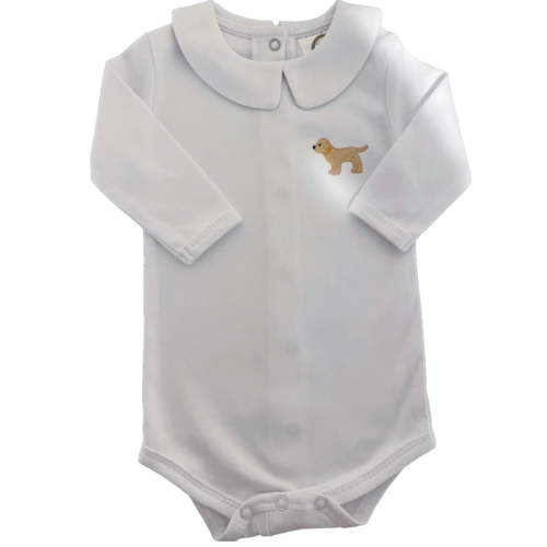 Embroidered Puppy Onesie