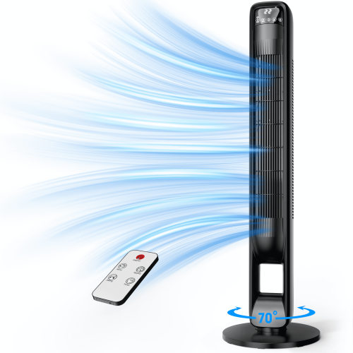 NFTIGB 39 inch Tower Fan for Large Room, Oscillating Bladeless Standing Floor Fan Home, 3 Speeds 3 Modes with Remote,New