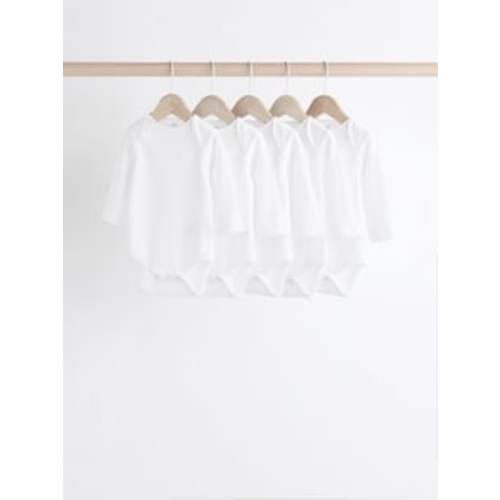 Buy White 7 Pack Essential Baby Long Sleeve Bodysuits from Next USA