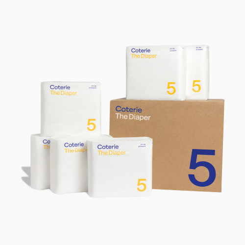 Coterie Ultra Soft Diapers, Monthly Supply - Size 5, 132 Count