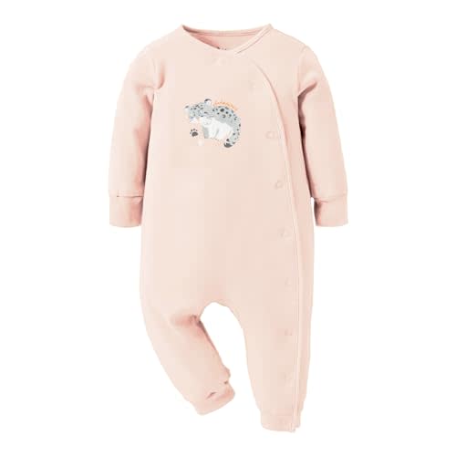 Minicoco Baby Girl Boy Footless Jumpsuit Long Sleeves Side Snap Outfits Wither Clothes for 0-18 Months