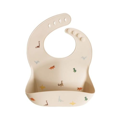 Silicone Baby Bib Dinosaurs One Size