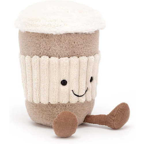 Jellycat Amuseables Coffee-to-Go Stuffed Toy, 6 inches - Drink Plush - Fun Gift Idea